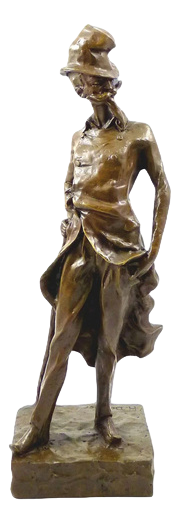 Bronze Sculpture of Ratapoil in the style of Honoré Daumier, 20th Century