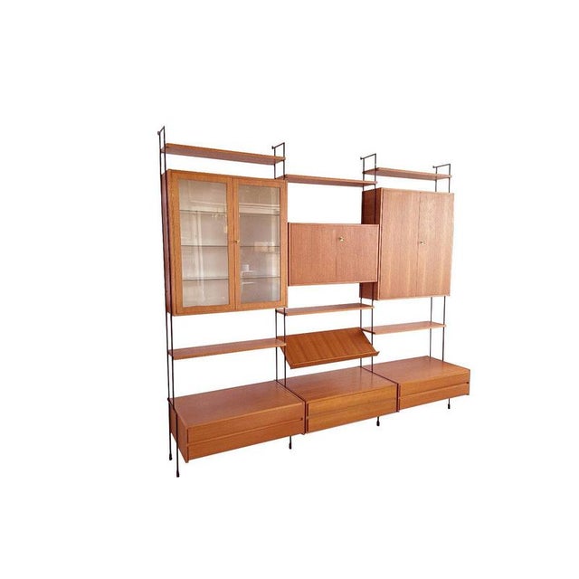 Omnia Wall System in Walnut from Hilker, 1960s For Sale - Image 4 of 11