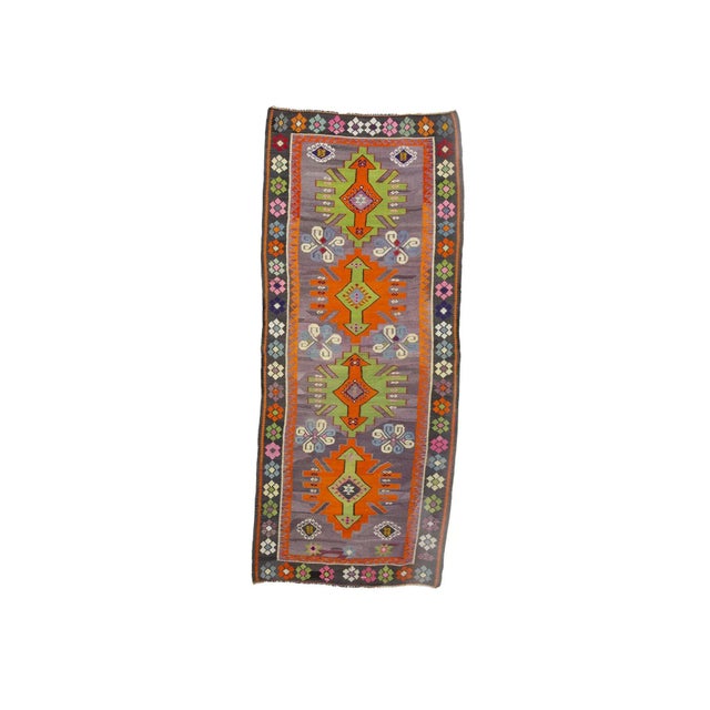 Textile Vintage Kilim Rug For Sale - Image 7 of 7
