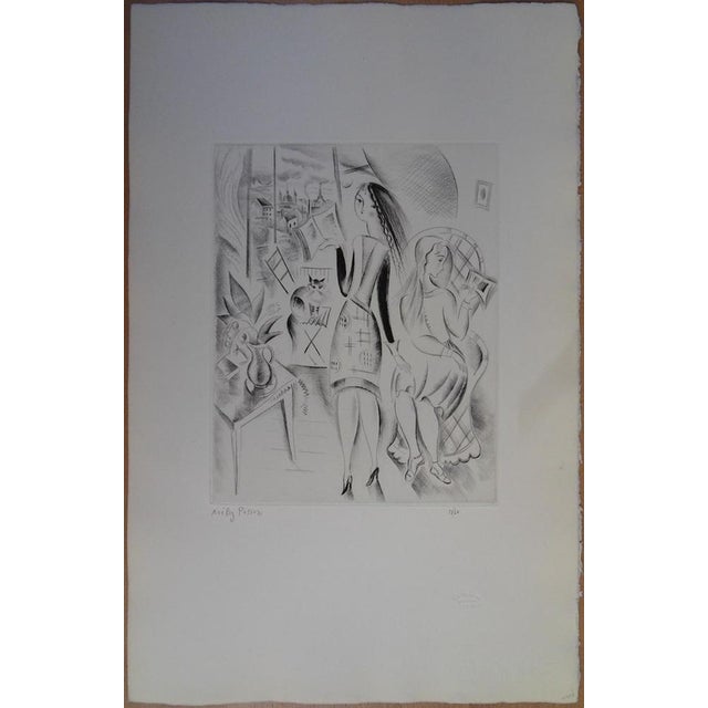 Emilia "mily" possoz (1888-1967) the female readers original engraving signed in pencil limited edition of 60...