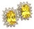 Natural Sapphire Diamond Stud Earrings 14k W Gold 1.71 TCW Certified For Sale