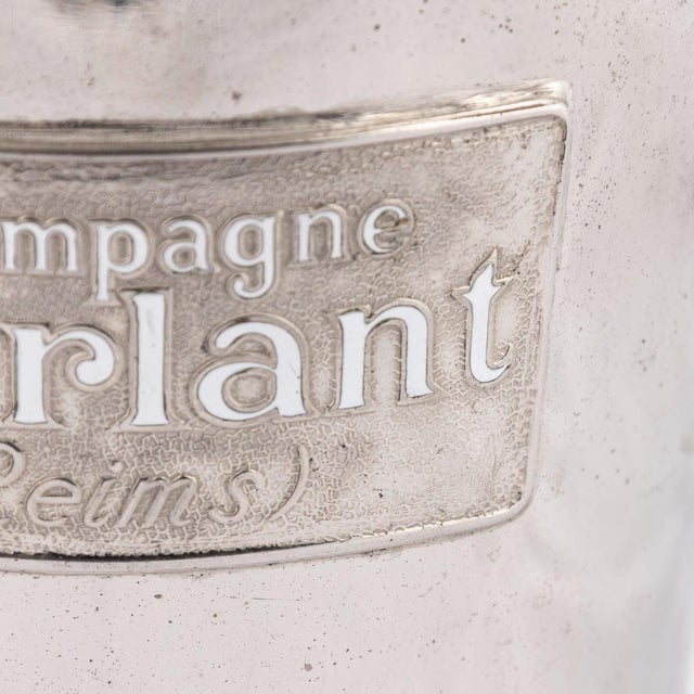 Vintage French Silver Plated Morlant Reims Champagne Cooler, 1930 For Sale - Image 3 of 10