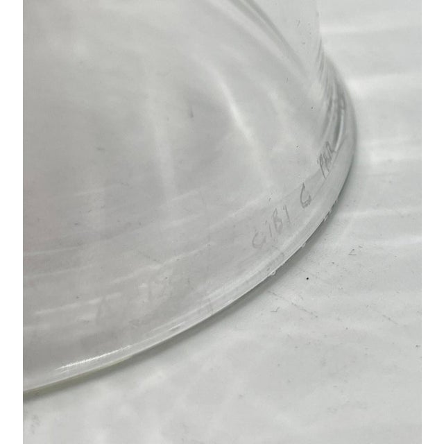 Transparent Aldo Cibic for Paola C Pims Signed Italian Blown Glass Bottle Vase For Sale - Image 8 of 11