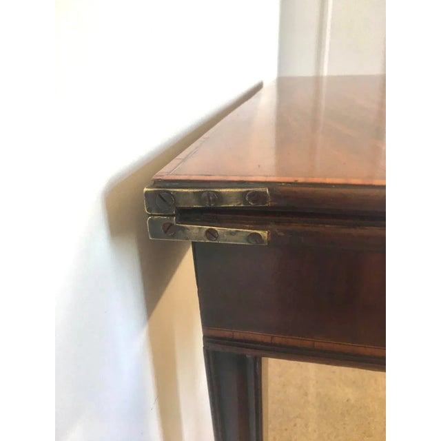 Antique George III Inlaid Mahogany Tea Table For Sale - Image 9 of 13