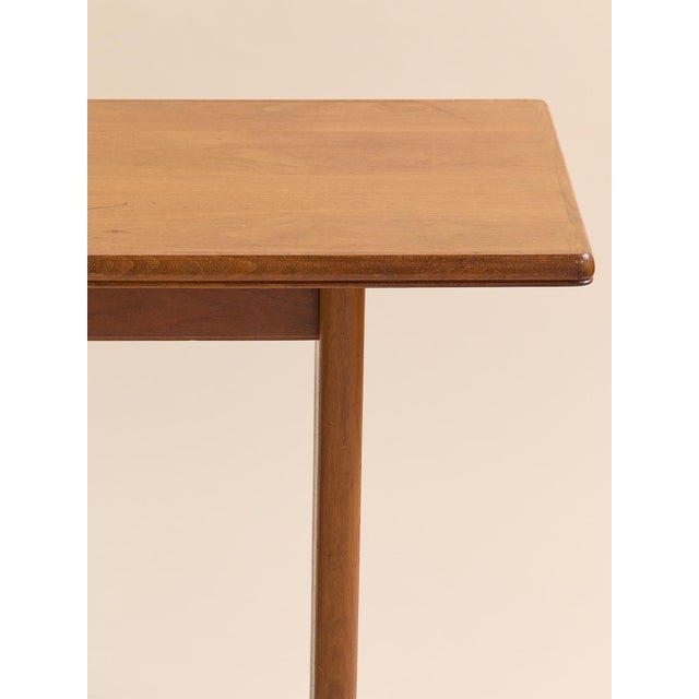 Wood The Vintage MCM Teak Console Table For Sale - Image 7 of 12