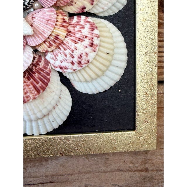Custom Framed Seashell Wall Art in the Manner of a Sailor’s Valentine For Sale In Naples, FL - Image 6 of 12