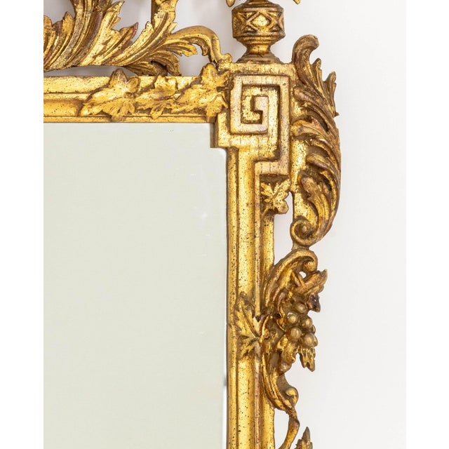Rococo Style Giltwood Framed Mirror For Sale - Image 4 of 9