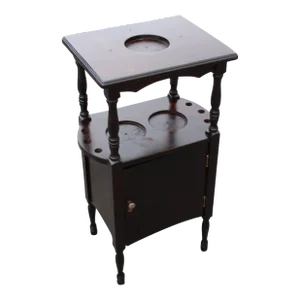 Early 20th Century Antique Flame Mahogany Smoking Table Stand