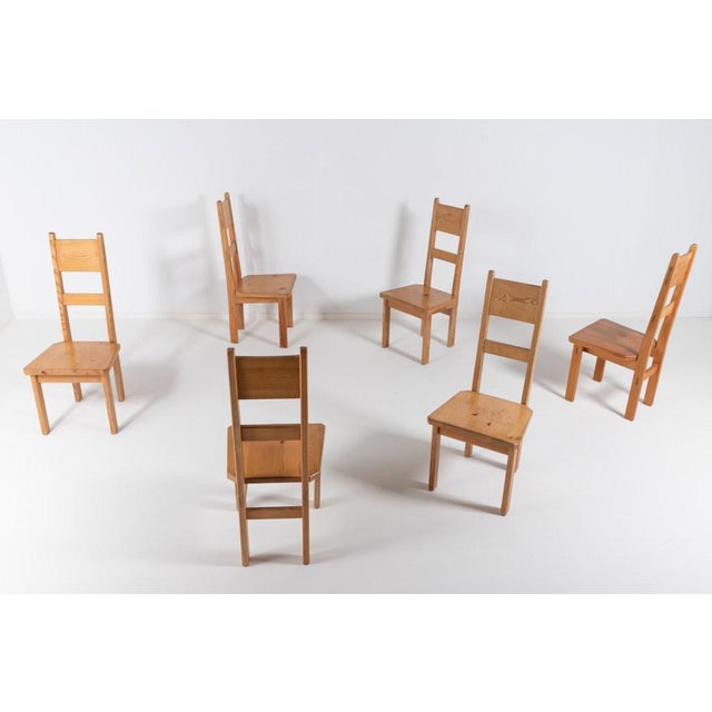 Pine Chairs by Roland Wilhelmsson for Karl Andersson & Söner, Sweden, 1960s, Set of 6 For Sale - Image 3 of 16