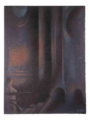 Bernadette Kelly, Interior With Night Vision, Mixed Media, 1980s