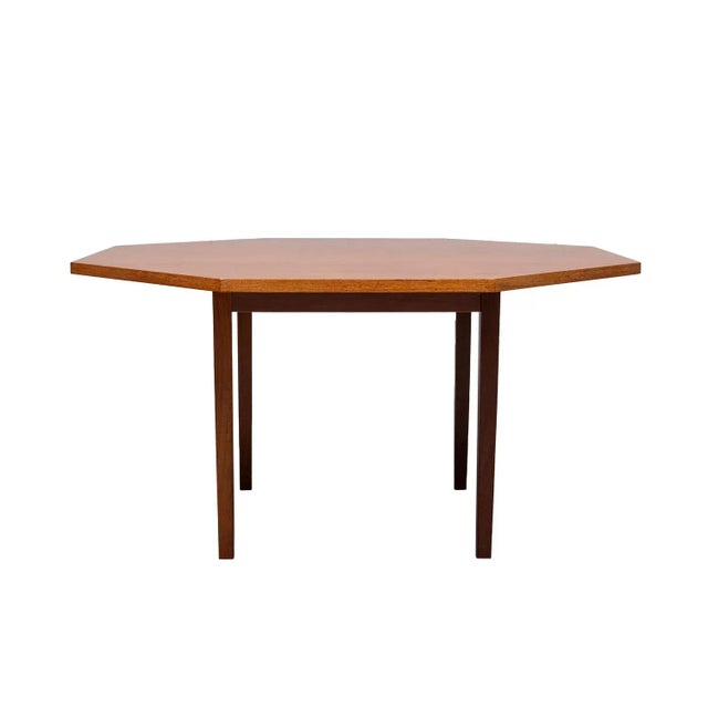Teak Octangle Shaped Dining Table, 1960s For Sale - Image 6 of 11