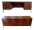 Mid-Century Modern Executive Desk Credenza Set Ge Series 900 Myrtle Desk Co 1960s, 2 Pieces For Sale
