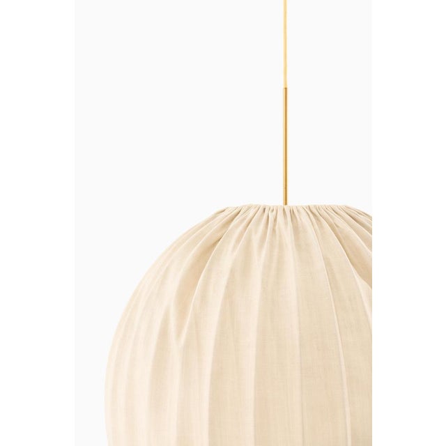 Ceiling Lamp in Brass and Fabric from Hans-Agne Jakobsson, 1950s For Sale - Image 3 of 10