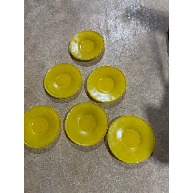 1930s J. Pressman & Co. Vintage Molded Depression Glass Children’s Toy Tea & Dinnerware Set - Set of 38 For Sale - Image 10 of 11