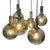 Vintage Cascade Hanging Pendant in Smoked Glass, 1960s For Sale - Image 11 of 11