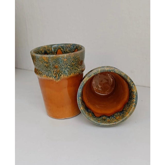 2020s Set of 6 Moroccan Porcelain Cups For Sale - Image 5 of 10