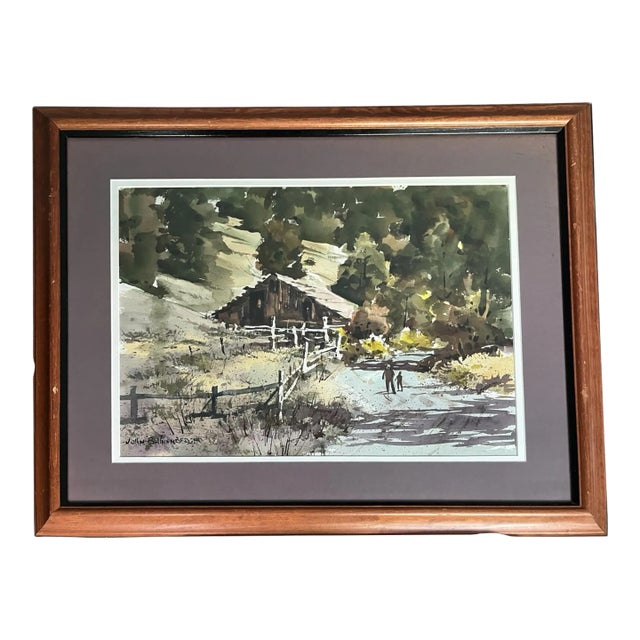 Watercolor Landscape by John Bohnenberger (1926-2012) For Sale
