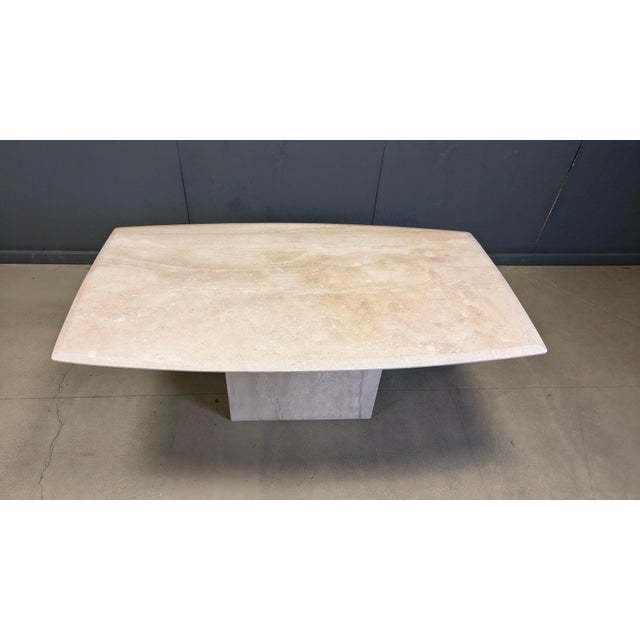 Vintage Travertine Dining Table, 1970s For Sale - Image 10 of 13