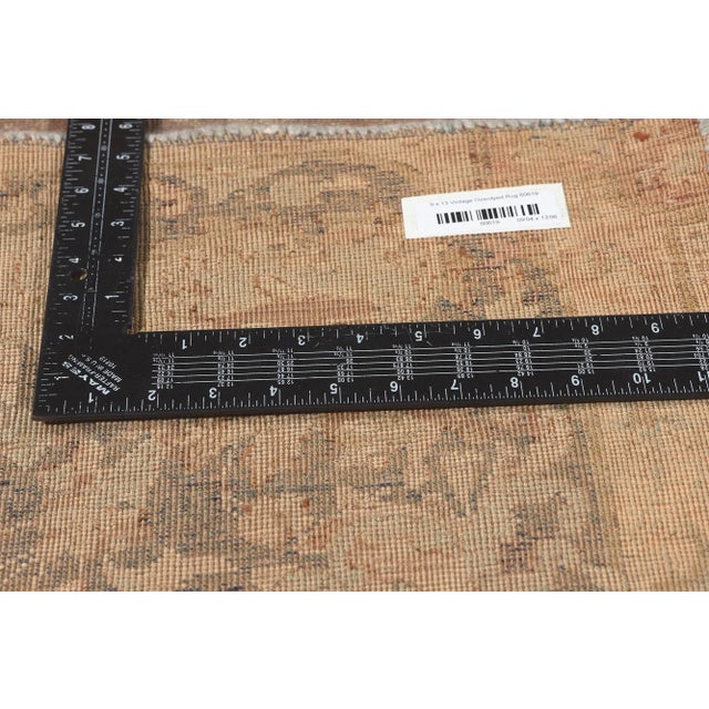 Textile Vintage Modern Industrial Area Rug, 09'04 X 13'06 For Sale - Image 7 of 10
