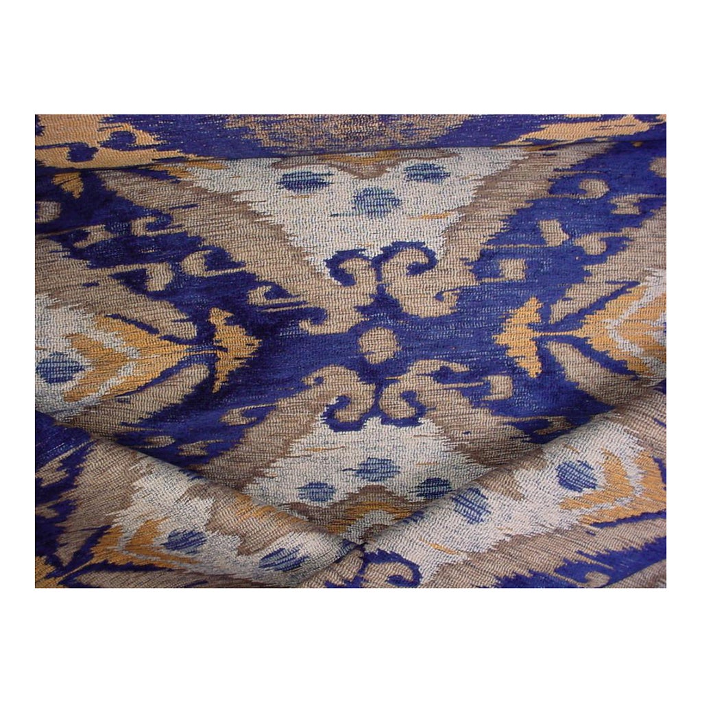 Exquisite Embroidered Fabric, Indigo, 2 Yards - munimoro.gob.pe