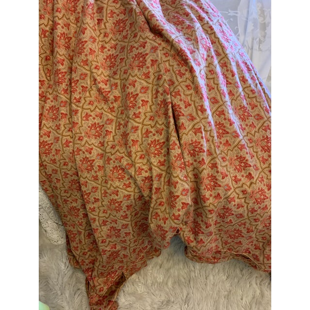 1980s Vintage Ralph Lauren Langham Red Gold Paisley King Duvet Cover, 280 Thread Count For Sale - Image 5 of 12