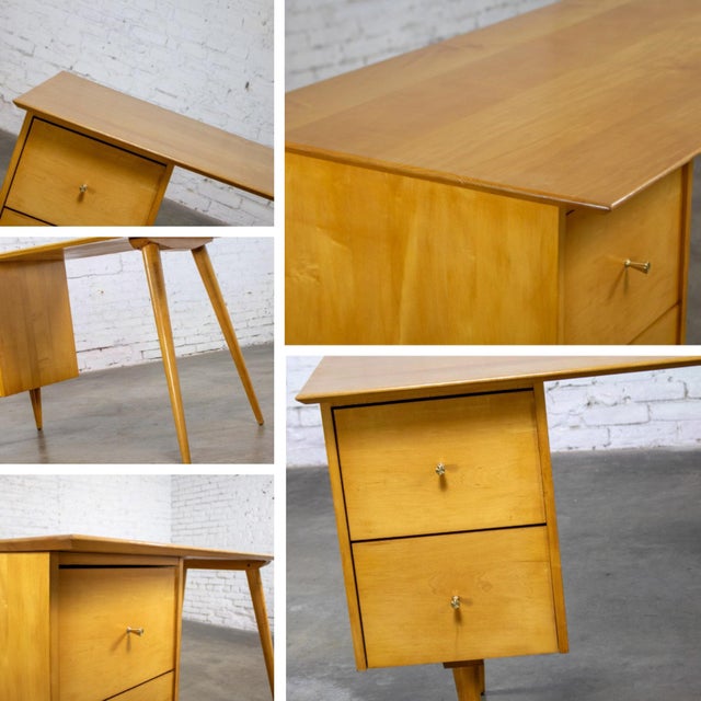 Mid-20th Century MCM Maple Student Desk #1560 Planner Group for Winchendon by Paul McCobb For Sale - Image 9 of 18