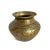 Original old antique brass ritual pot from India. Beautiful authentic aged patina.