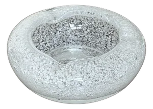 Mid-20th Century Murano Pulegoso Blown Glass Ashtray, Manner of Carlo Scarpa