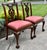 Vintage (1980's) Pair of Dining Chairs have a Chippendale Style. Made by Henredon Furniture. The Wood is Mahogany. Carved...