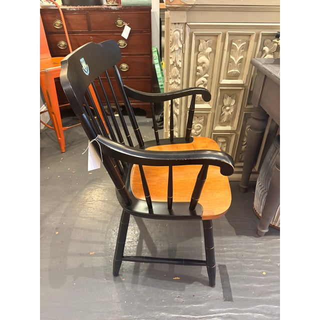 Mid-Century Columbia Wooden Two-Toned Armchair For Sale - Image 4 of 10