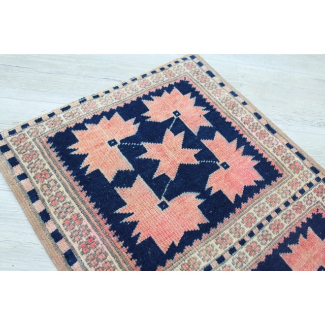 Textile Vintage Anatolian Rug -20"x45" For Sale - Image 7 of 12