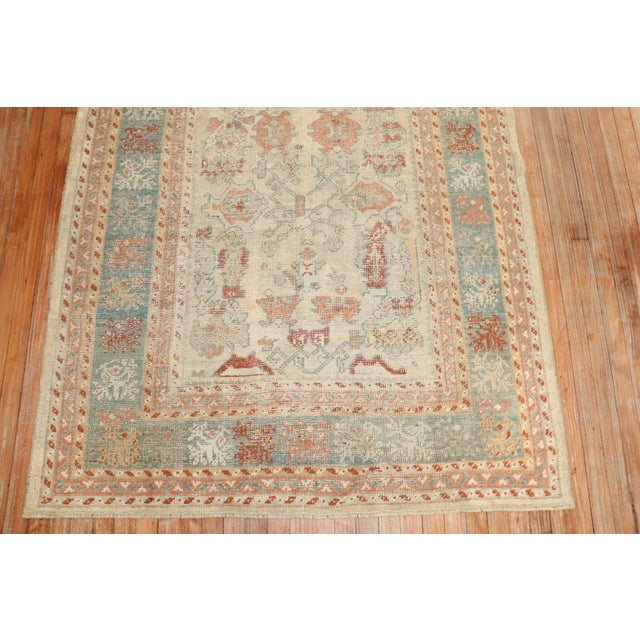 Ivory Antique Turkish Ghiordes Rug For Sale - Image 10 of 10