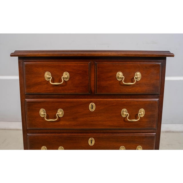 Henkel Harris Mahogany Tall Narrow Lingerie Chest For Sale - Image 11 of 18