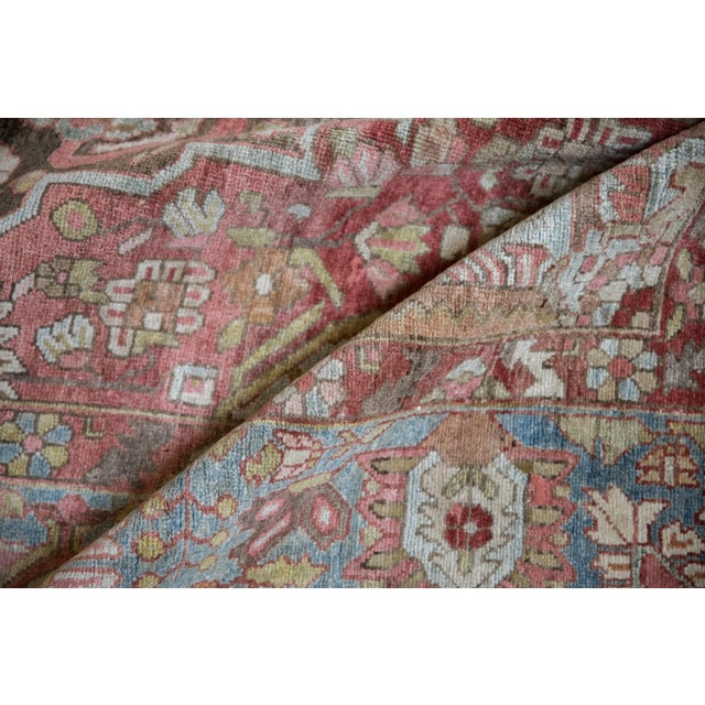 Textile Antique Distressed Sarouk Carpet - 7'1" x 10' For Sale - Image 7 of 12