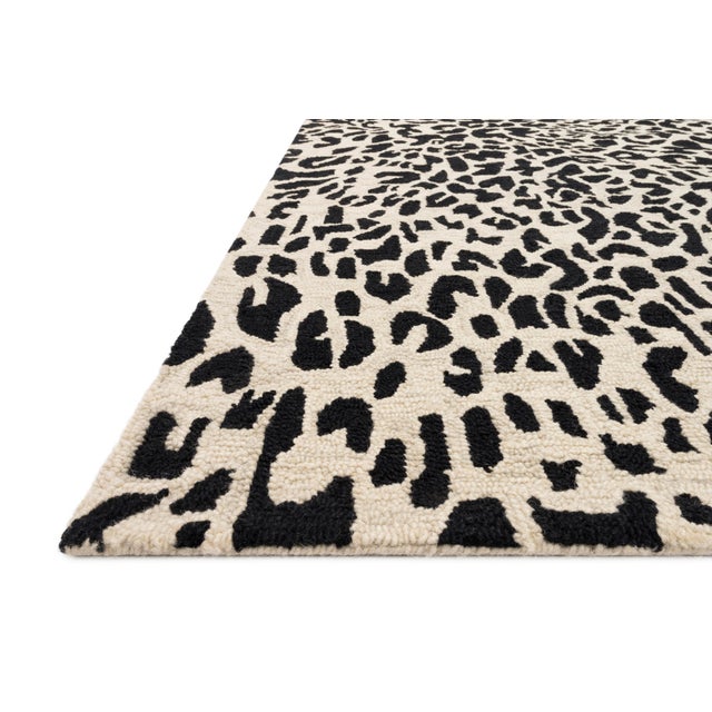 Contemporary Loloi Rugs Masai Rug, Black / Ivory - 1'6"x1'6" For Sale - Image 3 of 5