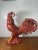 Farmhouse Large Porcelain Rooster Figurine Red Paisley Bandana Farmhouse Country Decor For Sale - Image 3 of 14