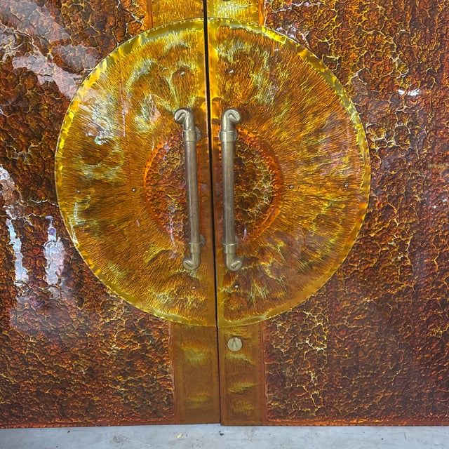 Pair of Large 1980s Sunburst Doors by Alan Weiss For Sale - Image 11 of 12