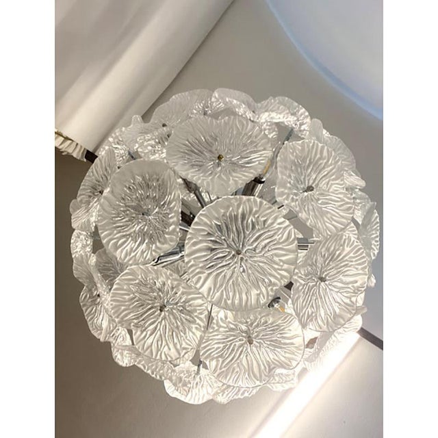 Italian Floral Murano Glass Sputnik Chandelier by Simoeng For Sale - Image 10 of 12