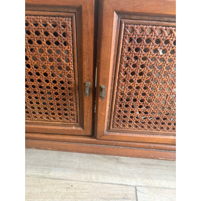 Brown Mid Century Modern Low Credenza For Sale - Image 8 of 13