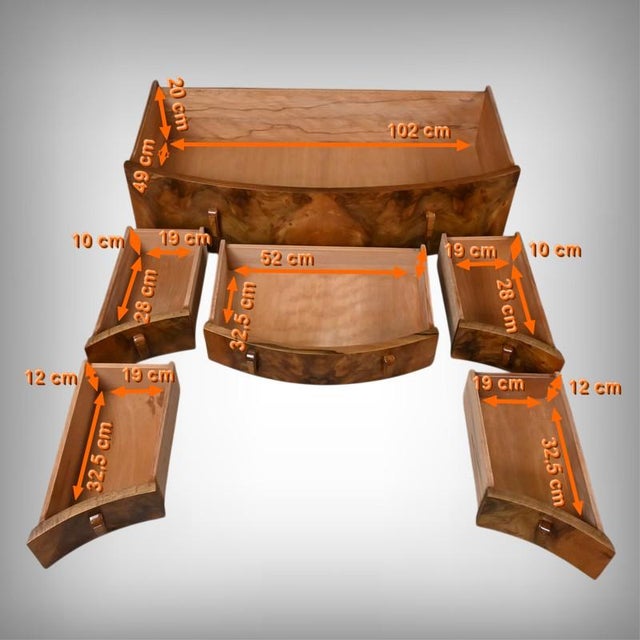 Walnut Burl Dressing Table, 1920s For Sale - Image 14 of 18