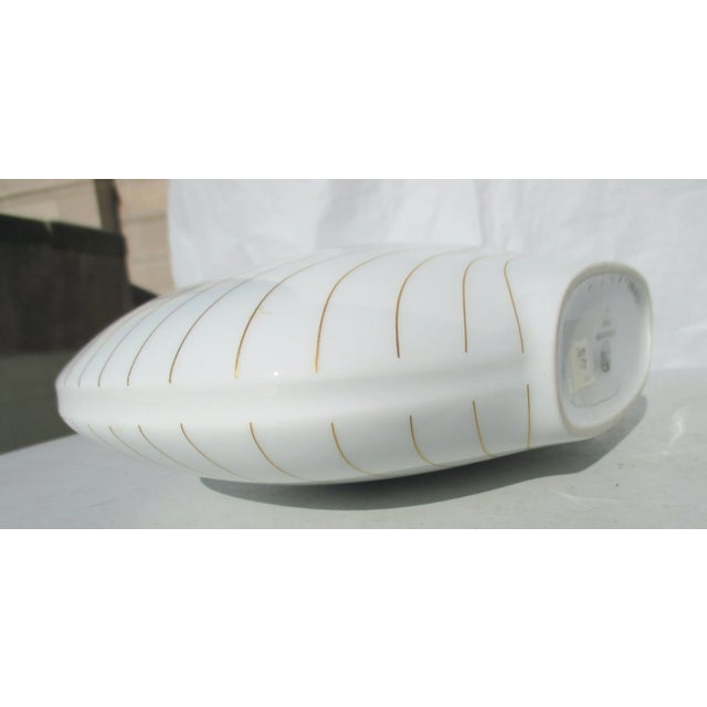 Hutschenreuther Gold and White Porcelain Vase Vintage 1980s' For Sale - Image 9 of 10