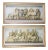 French Neoclassic Glass Prints in Shadowbox - a Pair For Sale