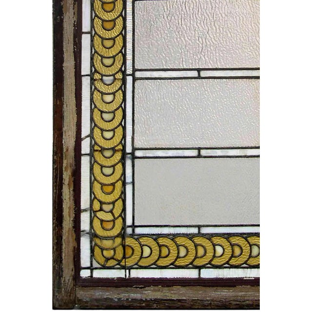 Skylight Antique Textured and Stained Glass For Sale - Image 4 of 5