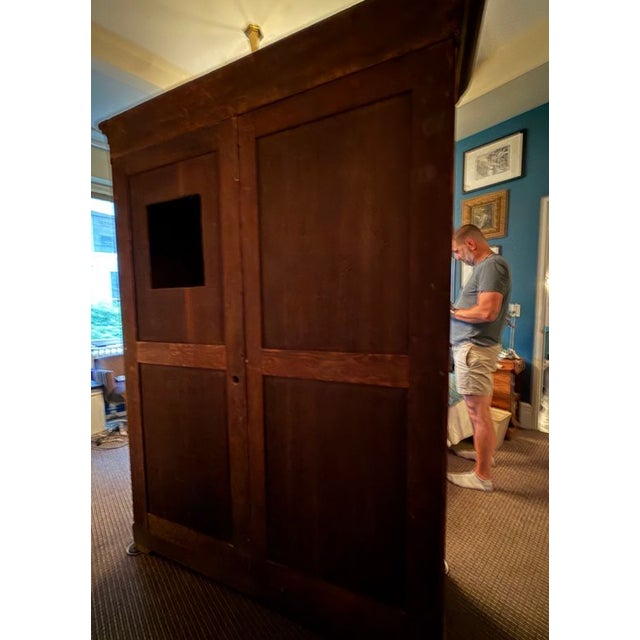 Brown Mid 19th Century Biedermeir Wood Armoire For Sale - Image 8 of 9