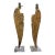 1970s Pair of Angel Wing Gilt Wood Lamps For Sale