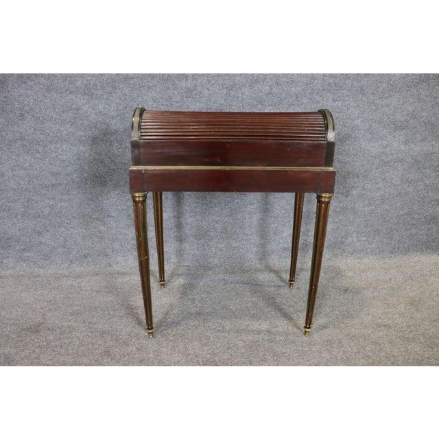 Hand Painted Paul Sormani Ladies Roll Top Desk For Sale - Image 10 of 12