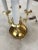 Metal Vintage French Empire Brass Bouillotte Lamp Having Large Toleware Shade For Sale - Image 7 of 13