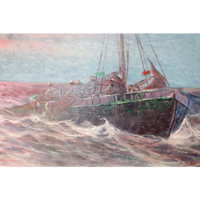 Andersson, Sailing at Sunset, 1950s, Oil, Framed For Sale - Image 7 of 11