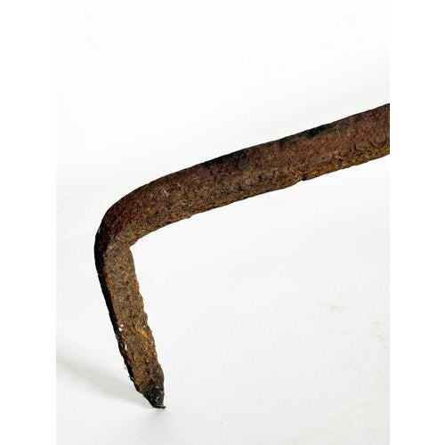 Cast Iron Andirons, France, 1960, Set of 2 For Sale - Image 9 of 18