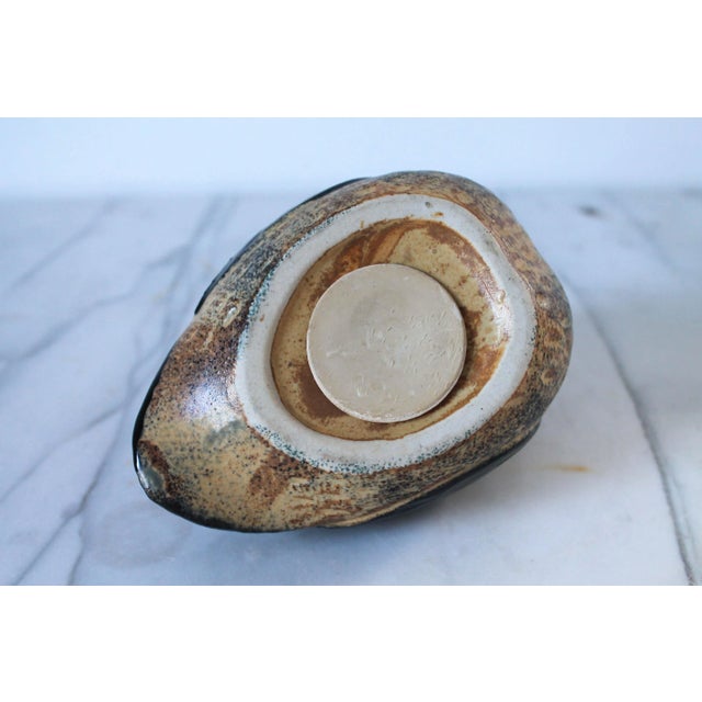 Ceramic Mid-Century Ceramic Owl Bank For Sale - Image 7 of 7